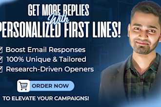 expertly craft personalized cold email first lines