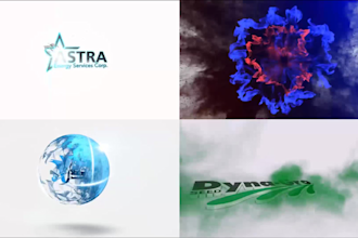 create 10 logo intro animations
