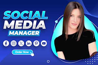 be your social media marketing manager and content creator