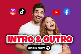 create a unique youtube intro and outro video for you