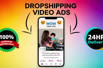 create high converting dropshipping, facebook and meta video ads