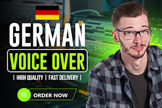 do a german voice over, voiceover deutsch, tiktok, youtube voice over sprecher