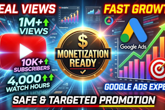 help monetize your youtube channel with targeted google ads campaigns