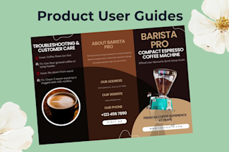 design amazon product insert card and instruction manual