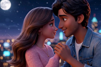 create cinematic ai animation video in 3d pixar cartoon style 3d ai video ads