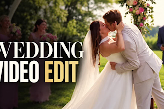 do wedding video editing for highlights and teasers