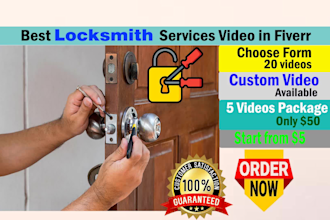 create the best locksmith promotional video for you