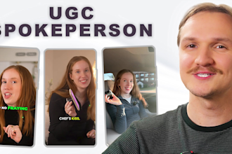 film a custom ugc video with captivating presenter