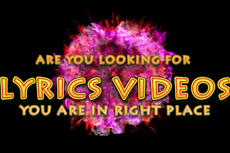 create awesome lyrics videos