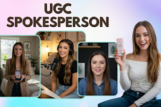 create ai podcast style, ugc video
