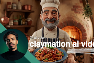 create a 3d ai claymation video
