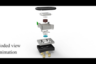 design 3d modeling, and technical drawing, 3d printable product animation