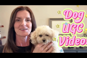 create dog ugc videos for tiktok instagram and social media