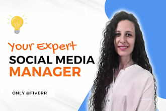 be your social media marketing manager and content creator