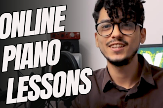 teach online piano lessons for kids or adults