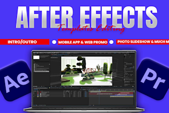edit after effects, premiere pro templates and short videos