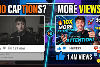add professional subtitles and animated captions to your video