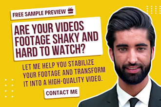 stabilize your shaky camera video footage to ensure a professional result