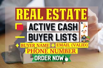 provide real estate active cash buyer list