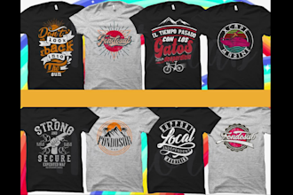 do custom typography tshirts