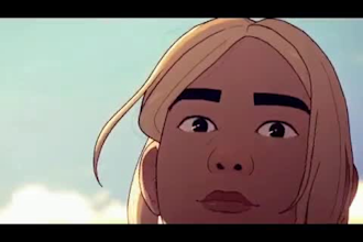 do 2d music video, animated short film anime fighting, crypto meme, book trailer