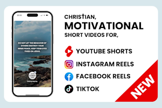 make christian motivational quotes videos for youtube shorts, reels, tiktok
