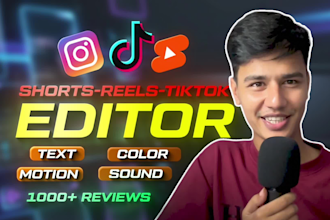 edit tiktoks, ig reels,youtube shorts with captions