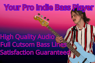 be your go to indie bass player and make your song shine
