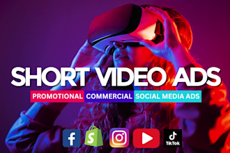 create promotional marketing video or short commercial video ads for business