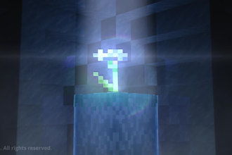 create a minecraft animation with high quality lightning