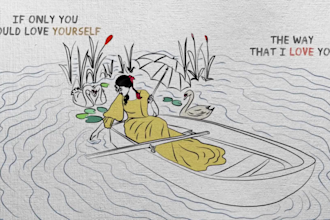 create animated hand drawn lyric music video