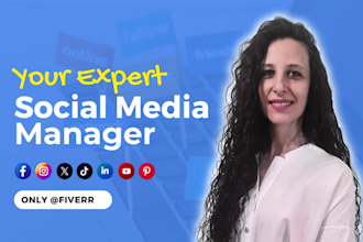 be your social media manager and content creator