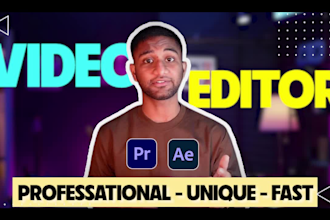 do simple, quick and minimal video editing for youtube, instagram and tiktok