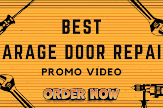 do professional garage door repair promotional video ad for your business