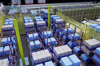 do 3d industrial animation, machinery, factory, robotic and automation videos