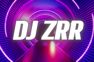 do professional glitch logo animation for dj visuals vj loop
