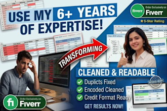 convert messy and encoded data into clean readable files and databases