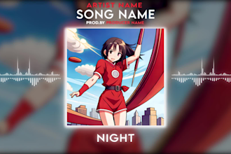create lyric video plus audio or music visualizers