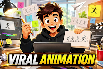 create viral stick, paper and 3d animation videos