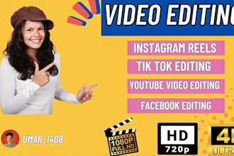 do viral video editing for instagram reels, youtube shorts , facebook
