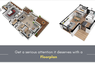 be your architect for 2d drawing and 3d floor plan rendering