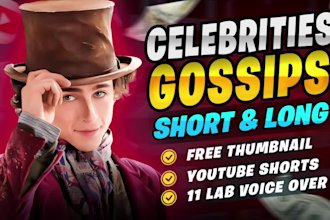 create engaging celebrity gossip shorts and youtube videos