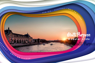 create awesome papercut photo slideshow video