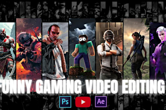 edit your raw gaming footage into engaging and funny video for youtube