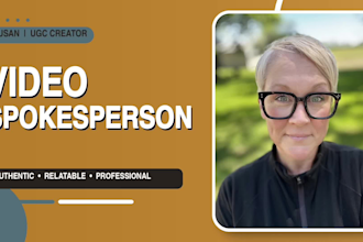 create authentic gen x female spokesperson videos