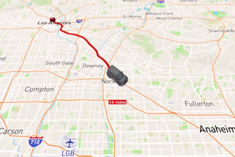 create flight, road, train, ship route animation on map