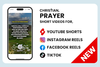 make christian prayer short videos for youtube shorts, reels, tiktok
