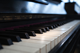produce meditation music on the piano