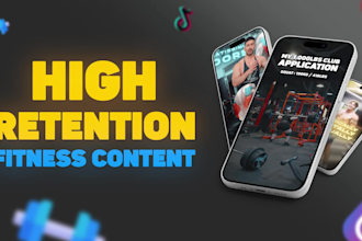 edit high retention fitness reels and gym content