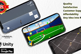 make 3d or 2d game development for mobile web and PC